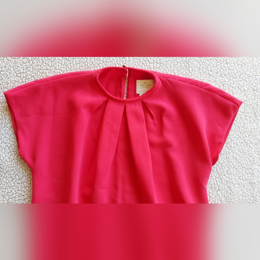 Kate Spade coral pink dress size 10 - Picture 7 of 10